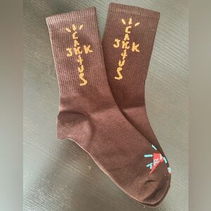 🌵🌵 CACTUS JACK Travis Scott Socks • Brown • Size Large • Brand New